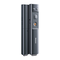 שלט למצגות כולל סמן לייזר בזוס Baseus Orange Dot Wireless Presenter - יבואן רשמי!