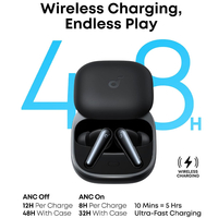 אוזניות אלחוטיות TWS אנקר ANKER Soundcore Liberty 5 ANC - יבואן רשמי - צבע שחור