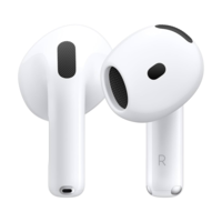 אוזניות אלחוטיות TWS איירפודס ללא סינון רעשים Apple AirPods 4 MXP63ZM/A - יבואן רשמי!