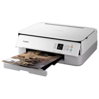 מדפסת משולבת אלחוטית קנון Canon PIXMA TS5351i - שנתיים אחריות יבואן רשמי - גוון לבן