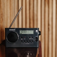 רדיו דיגיטלי AM/FM סאנג'ין SANGEAN PR-D7 - שנתיים אחריות יבואן רשמי - צבע שחור