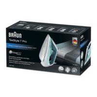 מגהץ אדים 2400W בראון Braun TexStyle 7 Pro SI 7042 GR - שנתיים אחריות יבואן רשמי