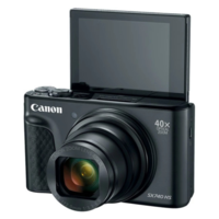 מצלמה דיגיטלית כולל נרתיק מקורי וחצובה קנון Canon PowerShot SX740 HS Lite Edition Travel Kit - תפריט בעברית - 3 שנות אחריות - צבע שחור