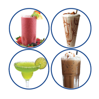 מכונת ברד ומשקאות קפואים 5 ב-1 גולד ליין Gold Line ATL-8090 Slush & Frozen Drinks Machine - פטור מטבילה - יבואן רשמי