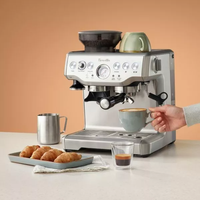 מכונת קפה טוחנת ברוויל Breville Barista Express BES870 - צבע נירוסטה - יבואן רשמי