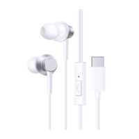 אוזניות חוטיות עם חיבור TYPE-C בזוס Baseus Encok CZ11 לבן - יבואן רשמי!