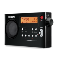רדיו דיגיטלי AM/FM סאנג'ין SANGEAN PR-D7 - שנתיים אחריות יבואן רשמי - צבע שחור