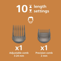 מכונת תספורת נטענת פיליפס PHILIPS Hair Clipper Series 5000 HC5722/15 - שנתיים אחריות יבואן רשמי
