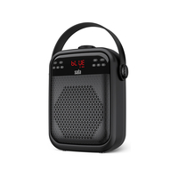 רמקול מדריכים מורים נטען נייד 35W עם מיקרופון מדונה אלחוטי + חוטי סאפה SAFA PRO T-6BT
