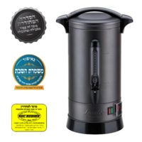 מיחם לשבת 12 ליטר בעל דופן כפולה ונעילת ברז פטור טבילה כשרות מהודרת סאוטר Sauter Prestige60G - יבואן רשמי - צבע אפור גרפיט