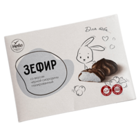 Зефир со вкусом черной смородины глазированный