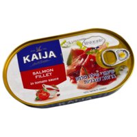 שימורי פילה סלמון ברוטב עגבניות