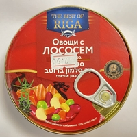 Овощи с лососем по Азиатски