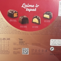 מבחר ממתקים שוקולד מריר ממולאים