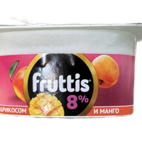 יוגורט 8% שומן בטעם משמש ומנגו