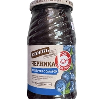 Черника протертая с сахаром