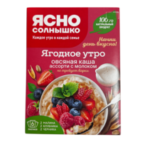 Овсяная каша ассорти с молоком
