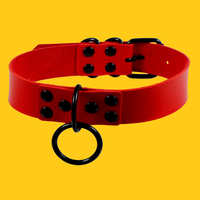 קולר צר אדום