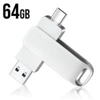 דיסק און קי 64G (זיכרון נייד) USB TYPE-C קופסת מתכת.