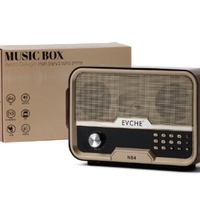 מיוזיק בוקס בעיצוב רטרו רדיו BT AM/FM.