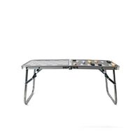 שולחן אלומיניום CAMPSTAR מתקפל עם לוח שש בש דמקה שחמט.