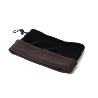 חם צוואר דו צדדי 100% פוליאסטר עם שרוך ואבזםשחור/ירוק זית.