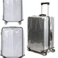 סט כיסויים שקופים PVC למזוודות בגדלים ,20,24,28,30 אינץ'.