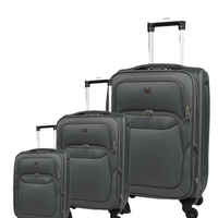 סט מזוודות פולו סוויס מתרחבות בד EVA עמיד במיוחד 20 אינץ׳, 24 אינץ׳, 28 אינץ׳.