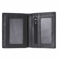 ארנק עור שחור לגבר של המותג נאוטיקה עם הגנת RFID.