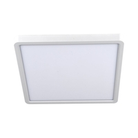 צמוד תקרה מרובע דק TIME 31X31CM CCT 24W בגימור לבן/שחור