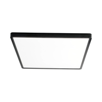 צמוד תקרה מרובע דק TIME 31X31CM CCT 24W בגימור לבן/שחור