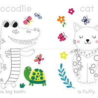 עוקבים עם עיפרון, צובעים בכייף ויוצרים חיות מבולבלות!