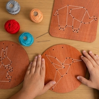 רקמה על עץ! חיות :)