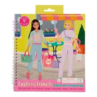 חוברת אופנה-הלבשה, צביעה ומדבקות! יום כייף