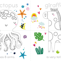 עוקבים עם עיפרון, צובעים בכייף ויוצרים חיות מבולבלות!