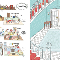 חוברת מדבקות בית בובות!