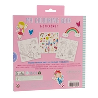 חוברת צביעה ריחנית עם מדבקות פיות קשת בענן!