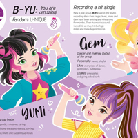 חוברת הלבשה מדבקות 5+ קיי פופ K-POP