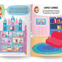 חוברת מדבקות בית בובות - בנות ים!