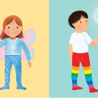 חוברת מדבקות גדולות הלבשה פיות-2+