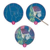 יצירה בהשראת אמנים - ואן גוך! (גירוד)