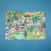 פאזל בלשי- תעלומת עוגת היומהולדת! 100 חלקים