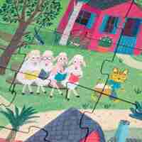 פאזל בלשי- תעלומת עוגת היומהולדת! 100 חלקים