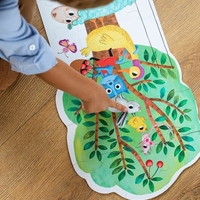 פאזל מתחת לעץ ביום ובלילה! (גם פאזל דו צדדי וגם פאזל זוהר בחושך!)