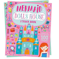 חוברת מדבקות בית בובות - בנות ים!