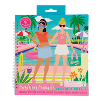 חוברת אופנה-הלבשה, צביעה ומדבקות! חופשה