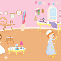 555 מדבקות ארמון נסיכות