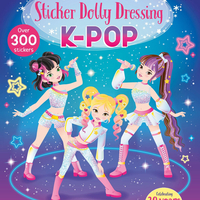 חוברת הלבשה מדבקות 5+ קיי פופ K-POP