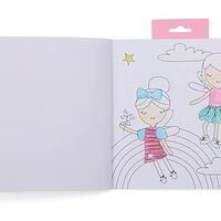 חוברת צביעה ריחנית עם מדבקות פיות קשת בענן!