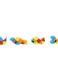 42 קוביות מגנטיות גדולות- קוביות, משולשים, רבעי עיגולים ועיניים מגנטיות